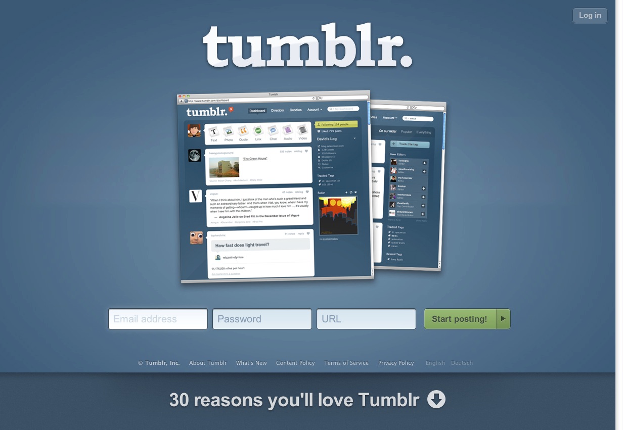 Tumblr - Das soziale Netzwerk rund um Blogging