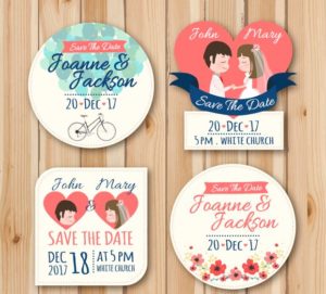 Diseña gratis maravillosas etiquetas personalizables para tu boda