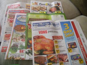 Weekly grocery ads help with meal planning